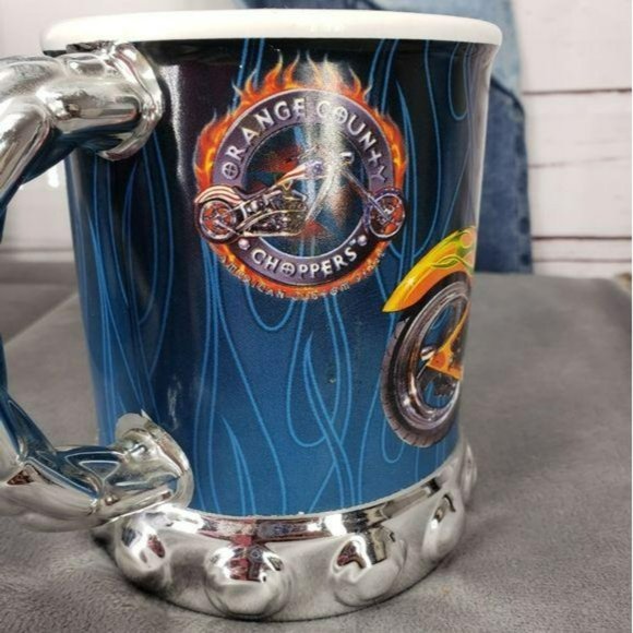2004 Orange County Choppers Motorcycle Hog Bike Ceramic Coffee Drink Mug Cup - Picture 3 of 6